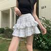 Purely desirable ballet-style sweet cake skirt women's clothing 2026 new high-waisted slimming A-line short skirt with anti-exposure design