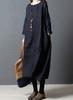 Yino Long 8 New Long Plus Loose Travel Women's Dress, Colors, Sleeve, Tunic/Maxi Length, Sizes, Fit, Linen, Slimming, Stylish,