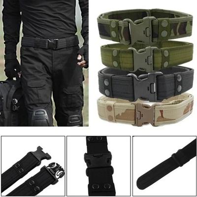 Cinturones de Combate de Nuevo Estilo Hebilla de Liberación Rápida Cinturón Táctico 8 Colores 120 cm Moda para Hombres Cinturón de Lona Entrenador de Cintura para Exteriores