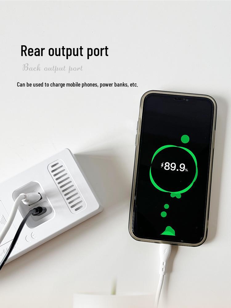 Multifunctional LED Digital Alarm Clock with USB Output - Model 5510