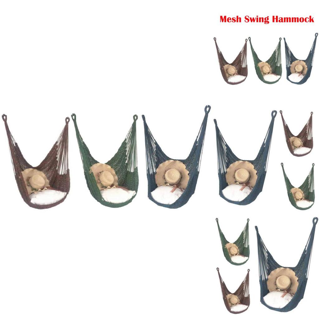 Rede de Balanço Cadeira de Rede Assento de Balanço Suspenso Com Almofada Em Pátio Jardim Externo