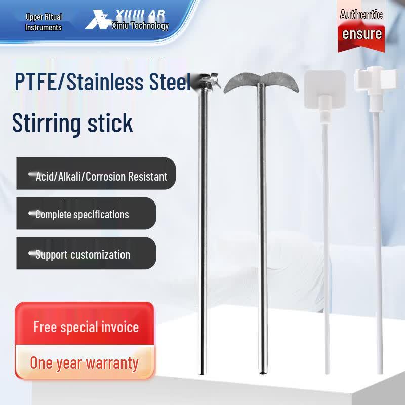 Xiniu Technology 304 SS Dispersion Stirring Rod with PTFE Impeller