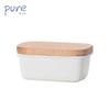 Toyoho Pure Enamel Butter Case, White, Size: Approx. W15 x D10 x H6.7 cm, PU-2316