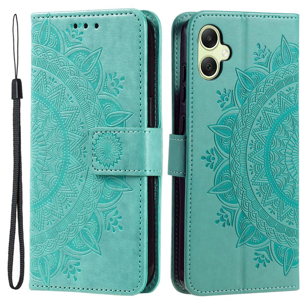 For Samsung Galaxy A06 5G Stand Case Imprinted Totem PU Leather Wallet Phone Cover
