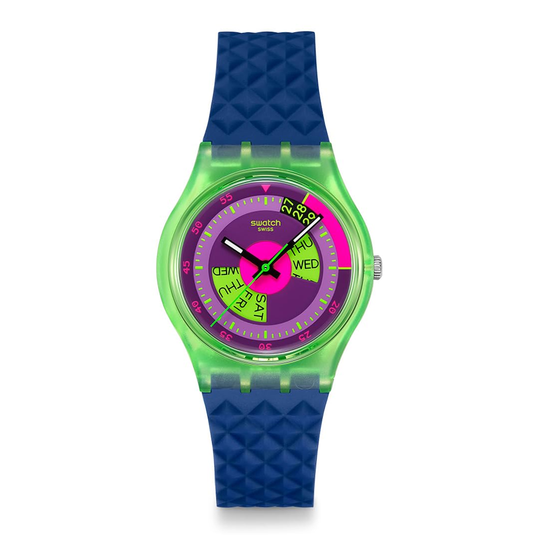 

Swatch NEON SKYCHART SO28G704 Синие наручные часы, зелёный
