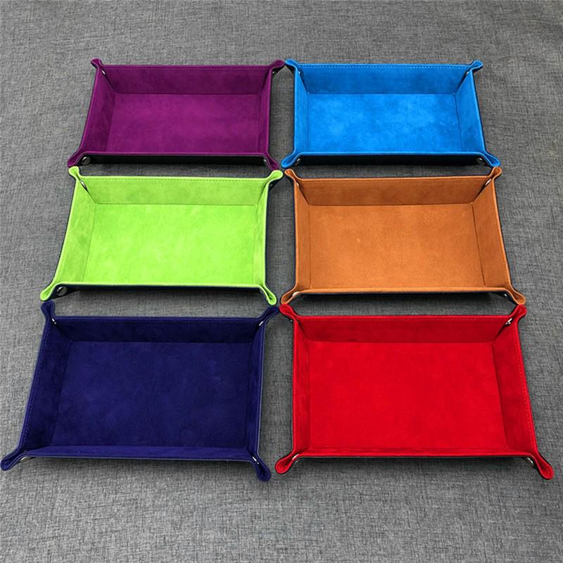 PU Leather Storage Trays Decor Trays for Key Wallet Makeup Desktop Storage Box