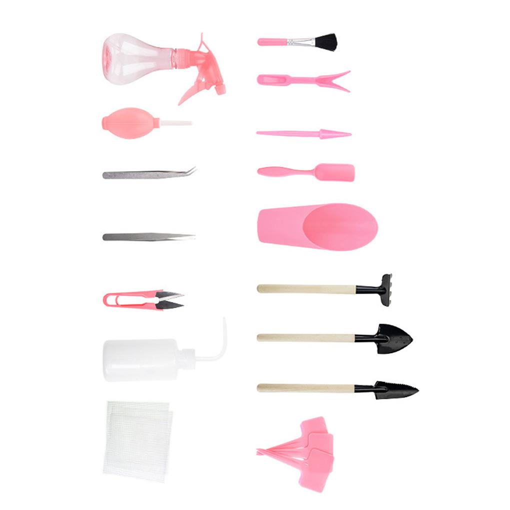 

Пластиковый Компактный и Портативный Набор Садовых Кашпо Многофункциональные Инструменты Удобный и Практичный синий розовый