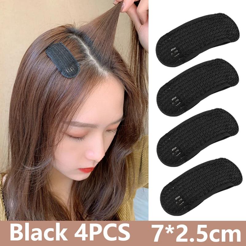2/4 STÜCKE Puff Haar Kopfkissen Haarspangen Unsichtbares Volumen Haarbasis Flauschiger Schwammclip Dutt DIY Haarstyling-Werkzeug für Frauen Mädchen