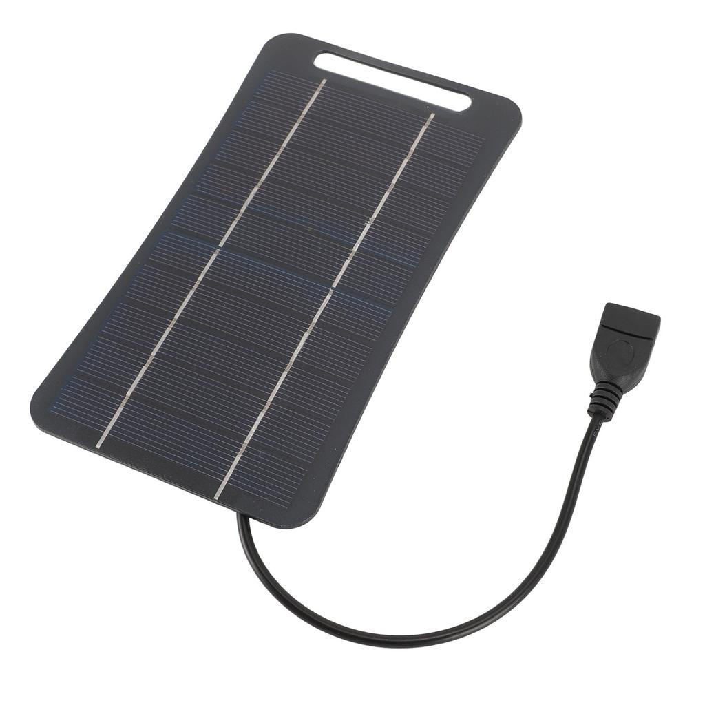 5V 5W USB Solar Panel Professional High Efficiency Monocrystalline Silicon Portable Handheld Solar Panel   for Camping Travel Outdoor
