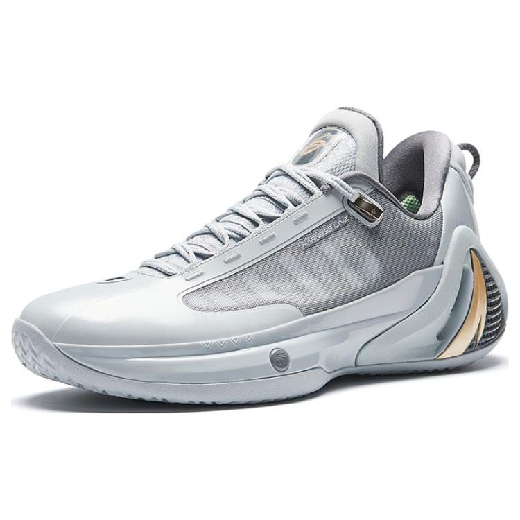 Anta GH4 Hayward 4th Generation Nitrogen Technology Fabric Non-Slip Wear-Resistant Low-Top Basketball Shoes Men Sneakers Moonlight-Gray 912331104-1