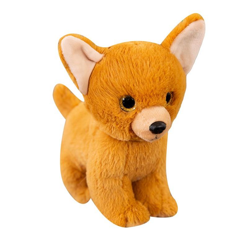 Realistic Plush Cat Dog Toys Kids Adults Soft Stuffed Animal Decorative Figurine 22cm PP Cotton Filled
