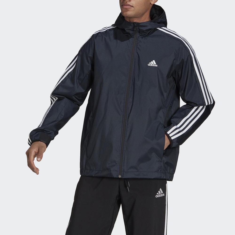 Adidas Running Training Hooded Jacket Men Outerwear Black GQ0622