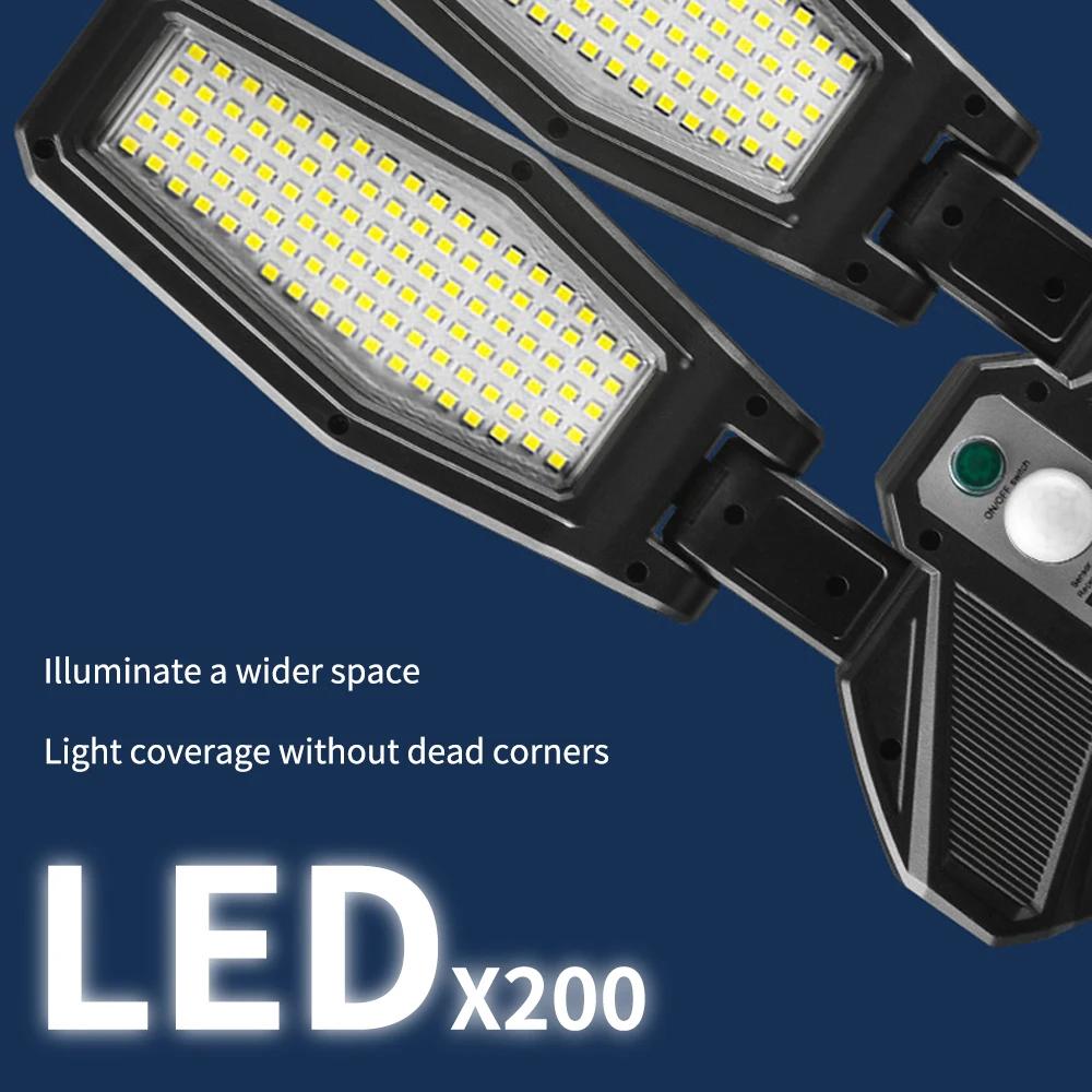 Super Bright SolarLED Lights Outdoor Waterproof Omnidirectional Lighting Human Sensing Wall Household Garden LED Street Lanterns