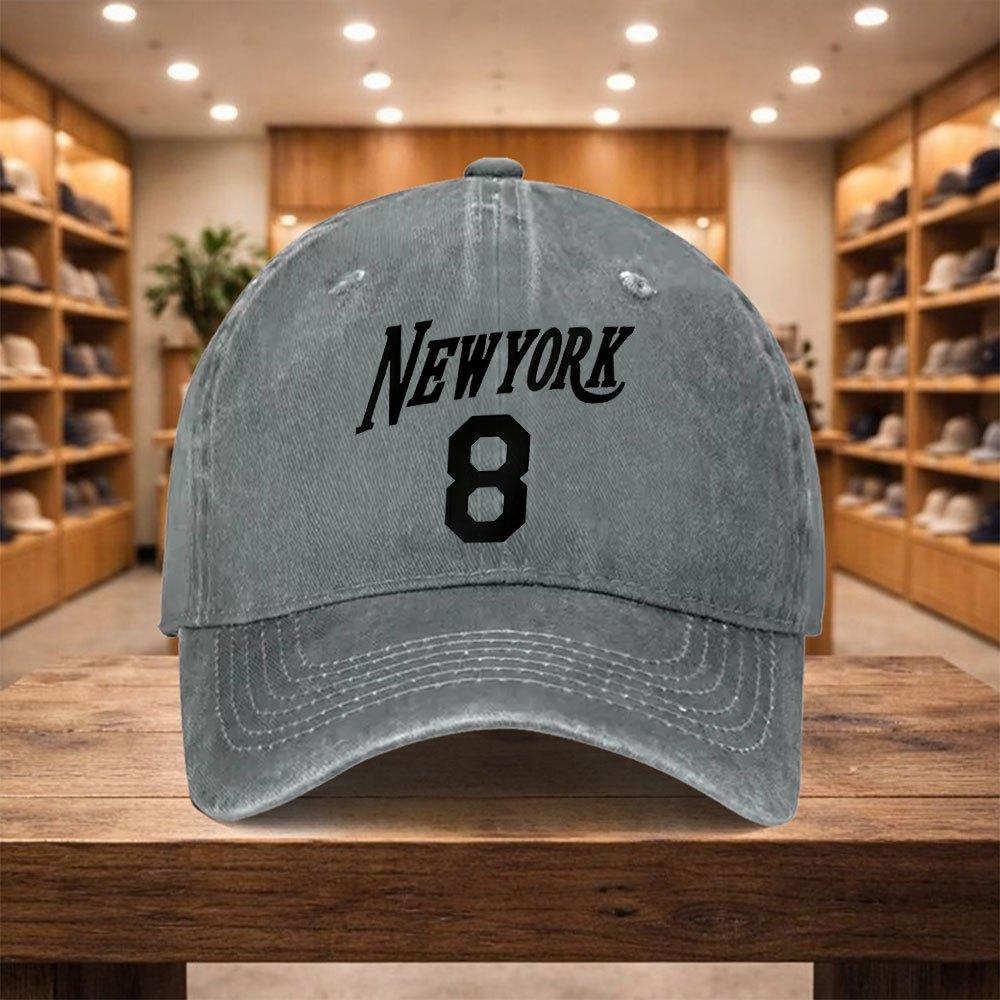 pc New York Baseball Cap for Men Women Adjustable Snapback Hat with Iconic Design Lightweight Unisex Sandwich Cap Suitab