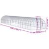 Vidaxl Gabbia Esterna Per Polli, 3X16X2 M, Acciaio Zincato