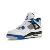 Air Jordan 4 Retro Motorsports Men Sneakers White Game-Royal Black 308497-117