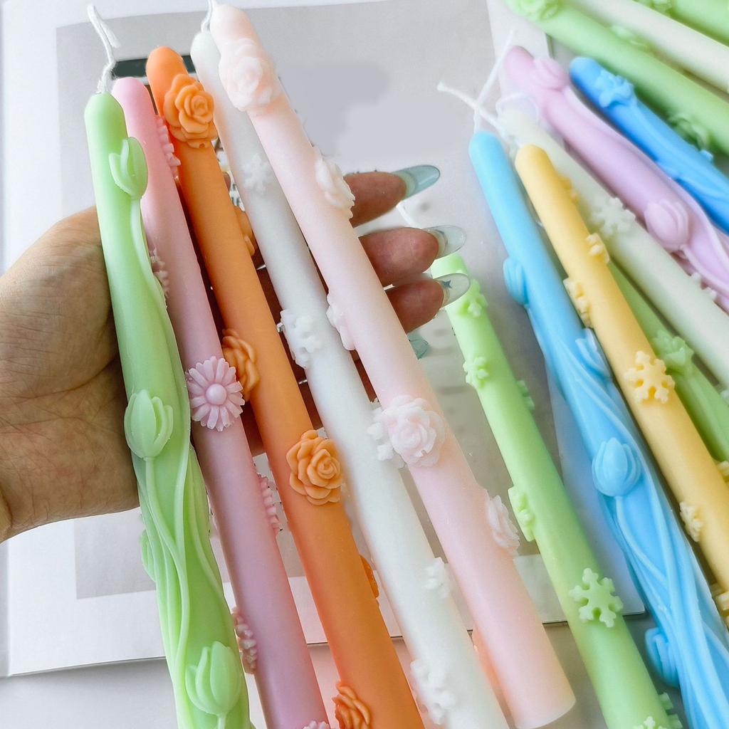 Heat Resistant Long Silicone Candle Mold Eco Friendly Silicone Mould for Long Bar Candles Perfect for Various Occasions