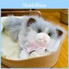Tie Bow Ragdoll Cat Adorable Stuffed Animal Toy Pillow For Children Decor Room