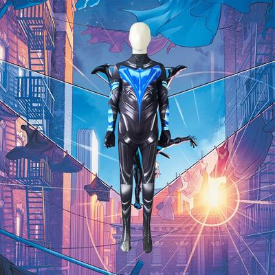 American Drama Titan Nightwing Cos Suit with the Same Zentai One-piece Tights Acting Suit