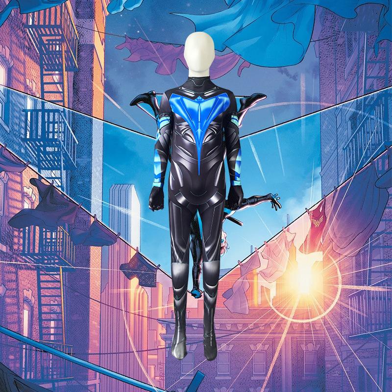 American drama Titan Nightwing cos suit with the same zentai one-piece tights acting suit