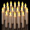 6/12Pcs LED Electronic Candle Battery Operated Flameless Candle Realistic Flickering Flame Holiday Atmosphere Candle