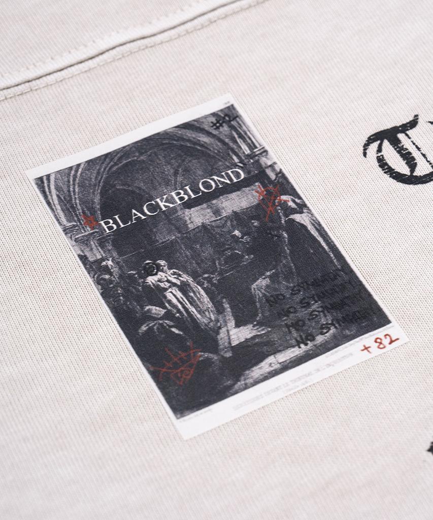 BLACKBLOND Vividi Crushed Face Pigment Long Sleeve Tee (Sand)