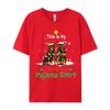 This Is My Christmas Pajama Rottweiler Tshirt Cotton High Street Tops T Shirts Casual Tee Shirts Unisex Grey Shirt Graphic Tee