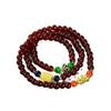 Faux Garnet Multi-Strand Pixiu Ginkgo Magnolia Cloisonné Bracelet - Hot Seller