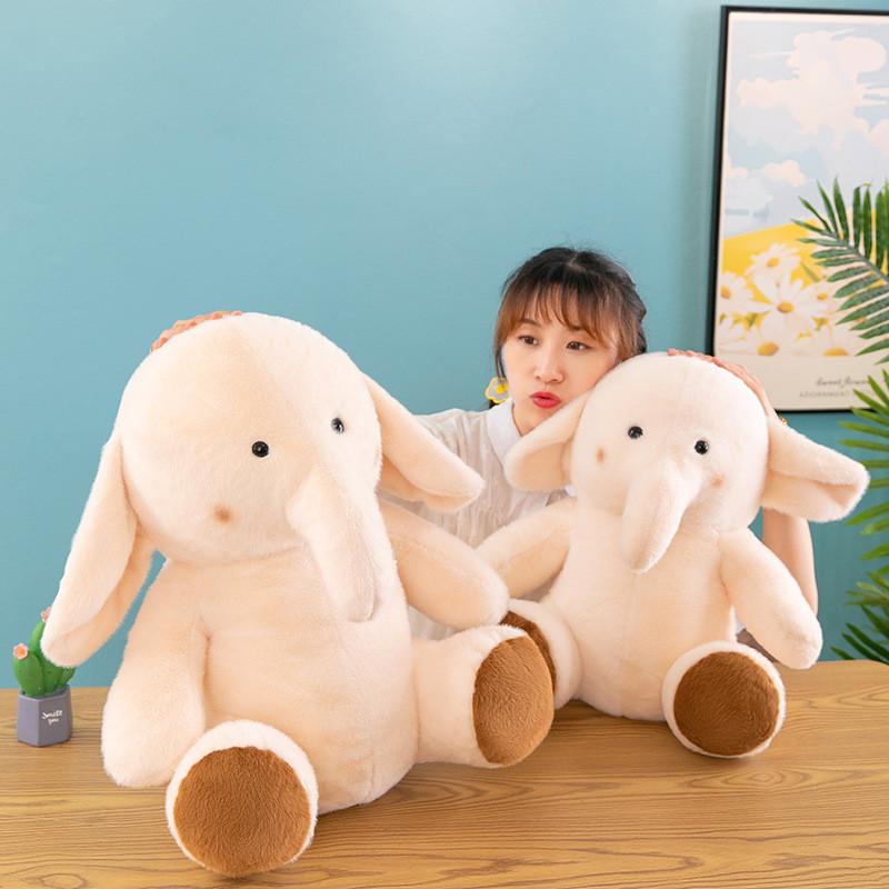 Elephant Cream Adorable Plush Toy Big Eared Girls Birthday Holiday Gifts Doll