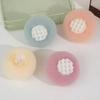 2Pcs Sunflower Bath Brush with Suction Cup Deep Exfoliating Shower Sponge 3D Honeycomb Structure Shower Scrubber
