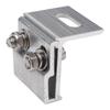 1Pcs Silver Solar Panel Clamp Anodized Roof Mounting Bracket  for Off Grid Solar Power System