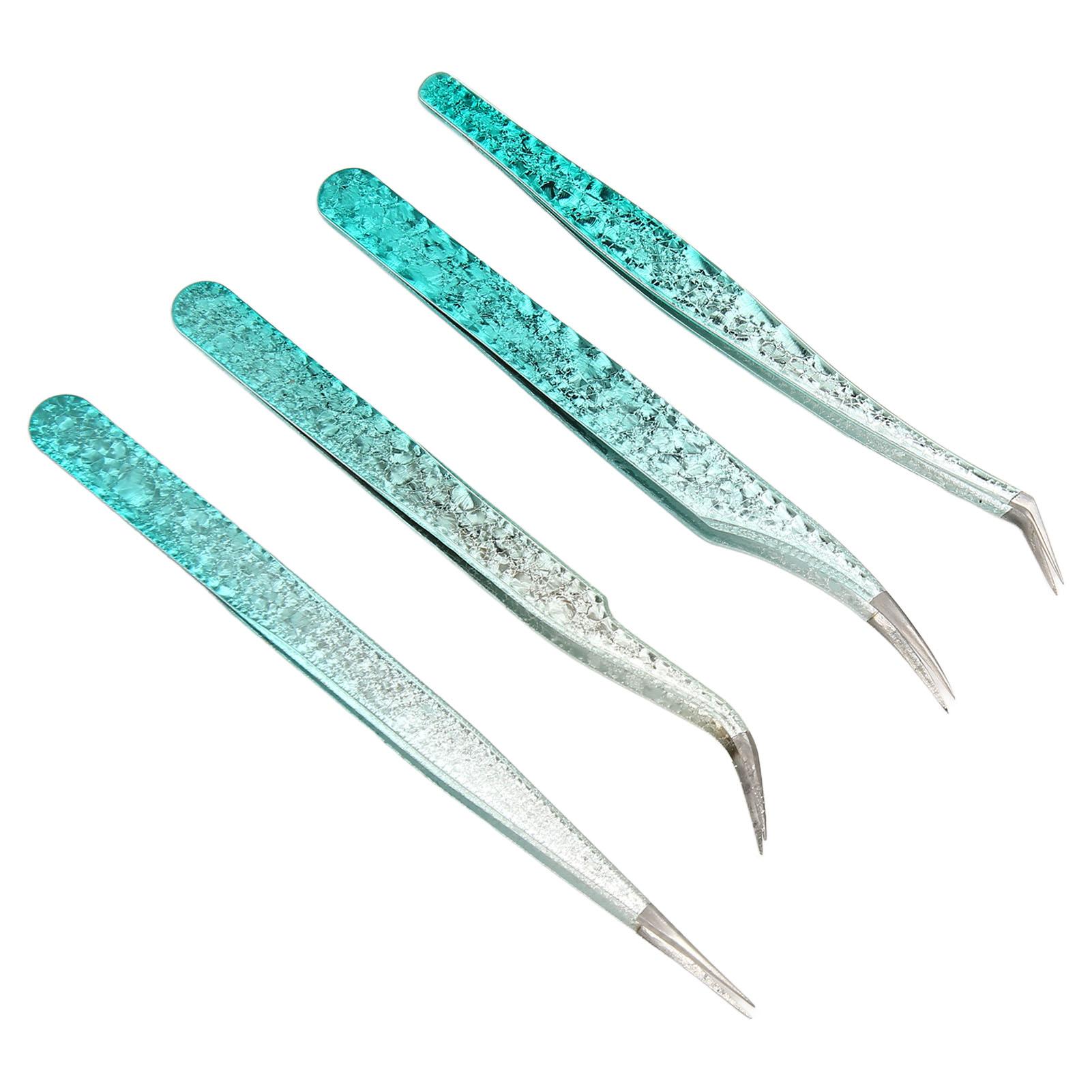 

Пинцет для ногтей Легкий Универсальный Тонкий кончик Нержавеющая сталь Удобный захват Пинцет для нейл-арта