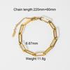 Stainless Steel Cuban Bracelet - High-end Accessory - Electroplated Titanium Steel Bracelet - Women's Accessory