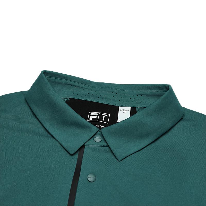 New FILA Polo Shirts Men's Dark Iron Green A11M425115FGN