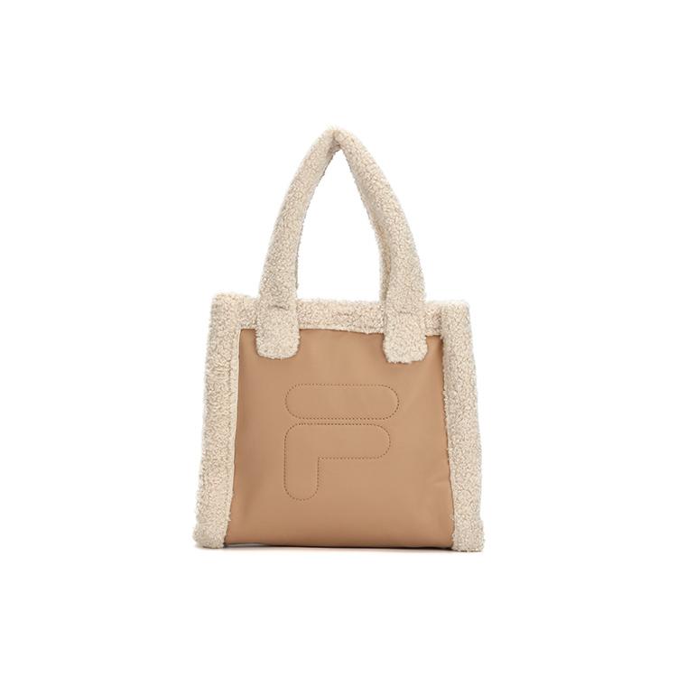 

New FILA Fabric Shoulder Bag Handbags Regular Women s Actual Product Brown F13W144170F-BG 31.0*13.5*25.9CM