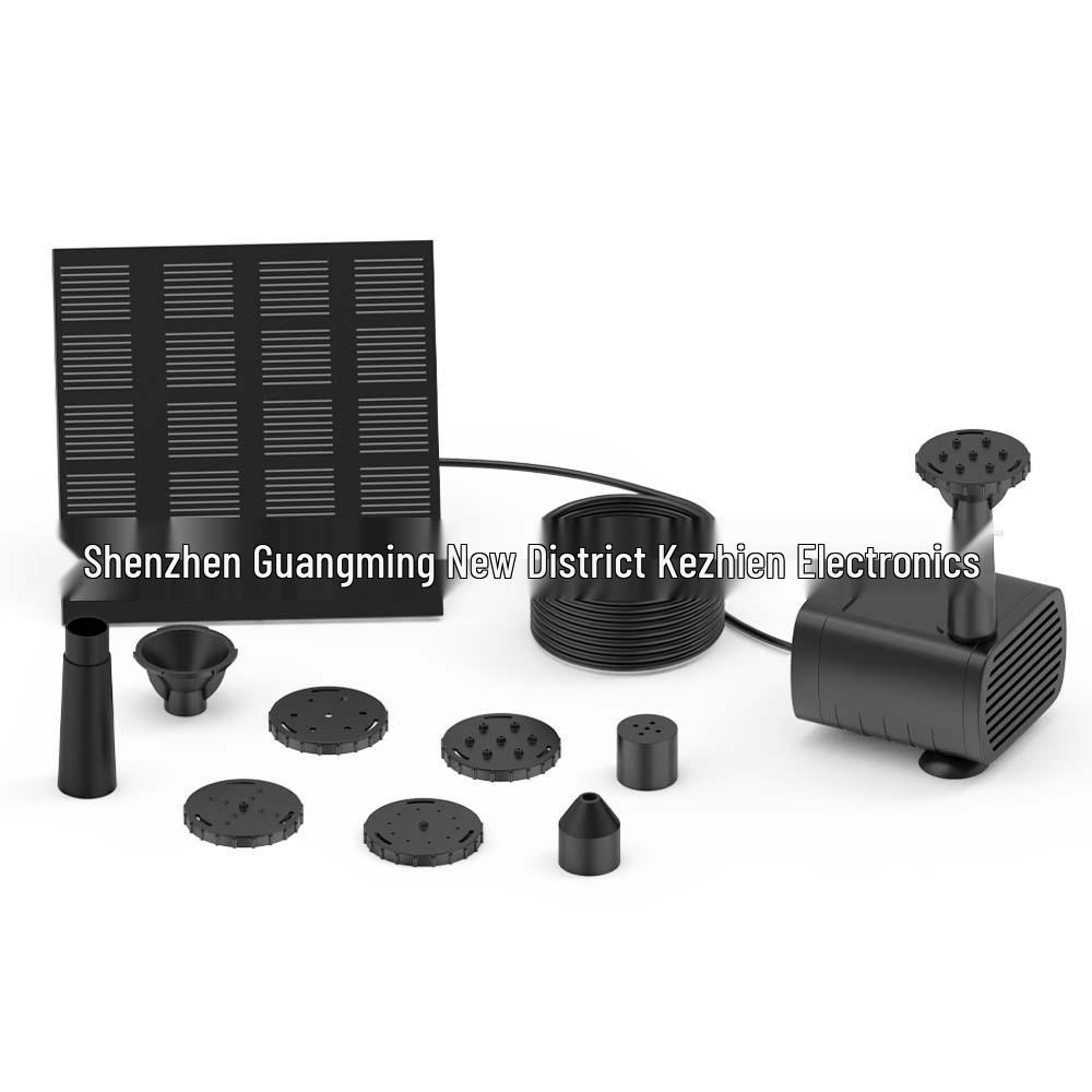 Floating Solar Fountain with Color Lights & Automatic Water Spray for Fish Ponds