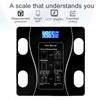 Smart Body Fat Scale Wireless Digital Bluetooth Electronic Weight Body Composition Analyzer Weighing Scale with Smartphone App