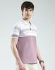 MONTE CARLO Men's Regular Fit Striped Polo Half Sleeve T-Shirt