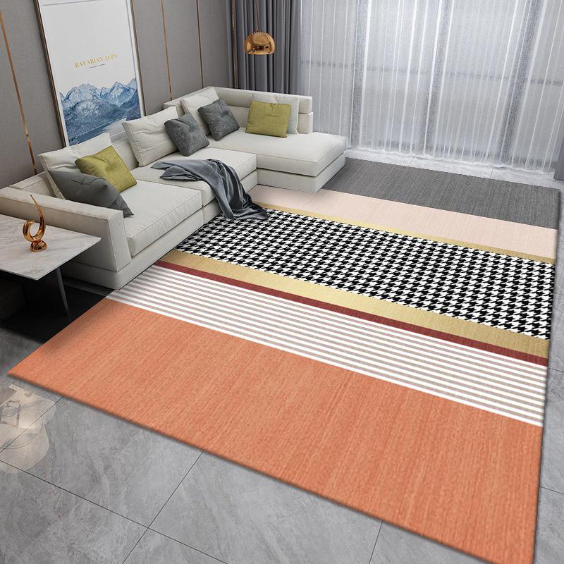 Luxurious Nordic Area Rug: Washable Carpet for Living Room, Bedroom, or Office Sofa and Coffee Table.