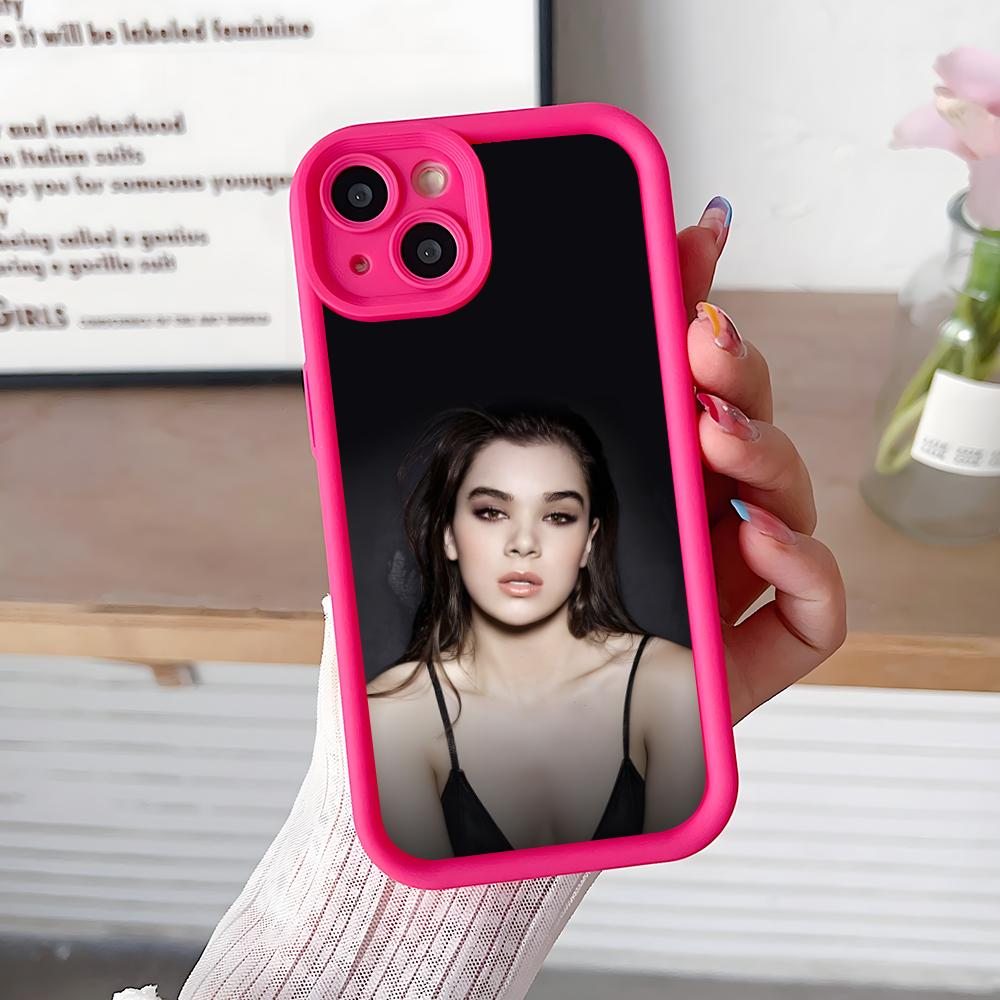 Hailee Steinfeld Thicken TPU Mobile Phone Case for iPhone 17 16 15 14 13 12 11 Air Pro Max Plus Colorful Cover