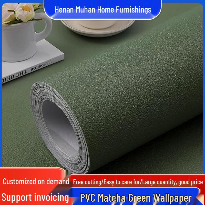 Matte Self-Adhesive PVC Wallpaper - Moisture & Stain Resistant for Dorms, Bedrooms, and Living Rooms