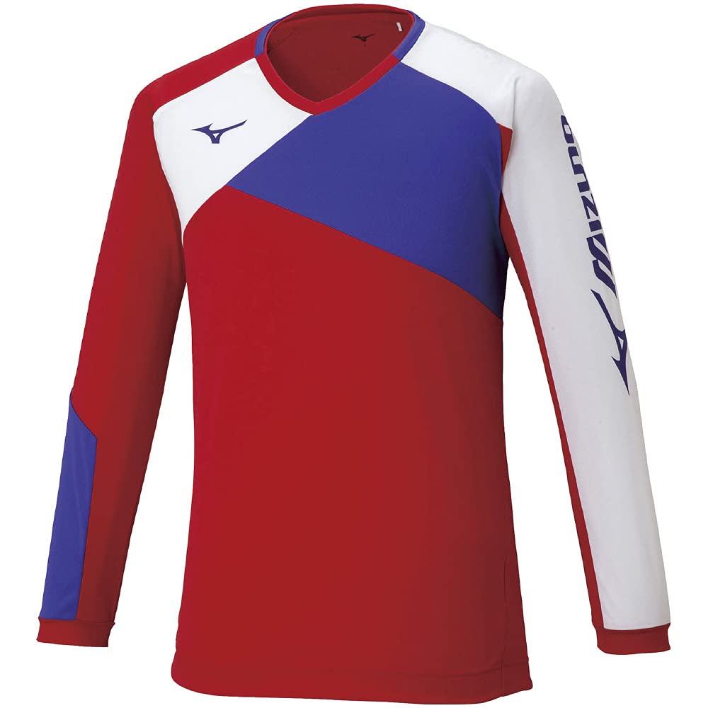 

Mizuno Tennis Practice Long Dry Chinese Red x XL Shirt, Sleeve, Science, Moisture-Wicking, Quick-Drying, 62JA1010, Violet,