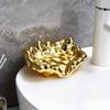 Electroplated Soap Box Cloud Fragrant Soap Box Soap Storage Box for Non Perforated Drainage Bathroom Non Slip Soap Holder and Soap Holder