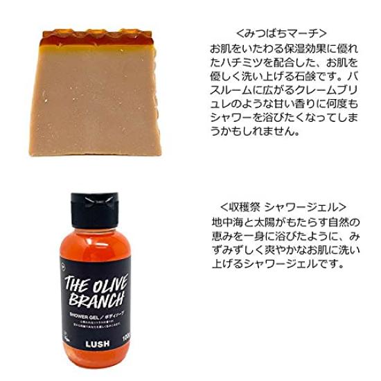 LUSH All the Best Gift Set Shower Assortment (Shopper Included) - Soap, Gel, Scrub, 4-Piece