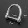 Titanium Key Keychain with for Smart Keys X [TISUR] Ring, Car/Motorcycle D-Ring (Gray/S 2)