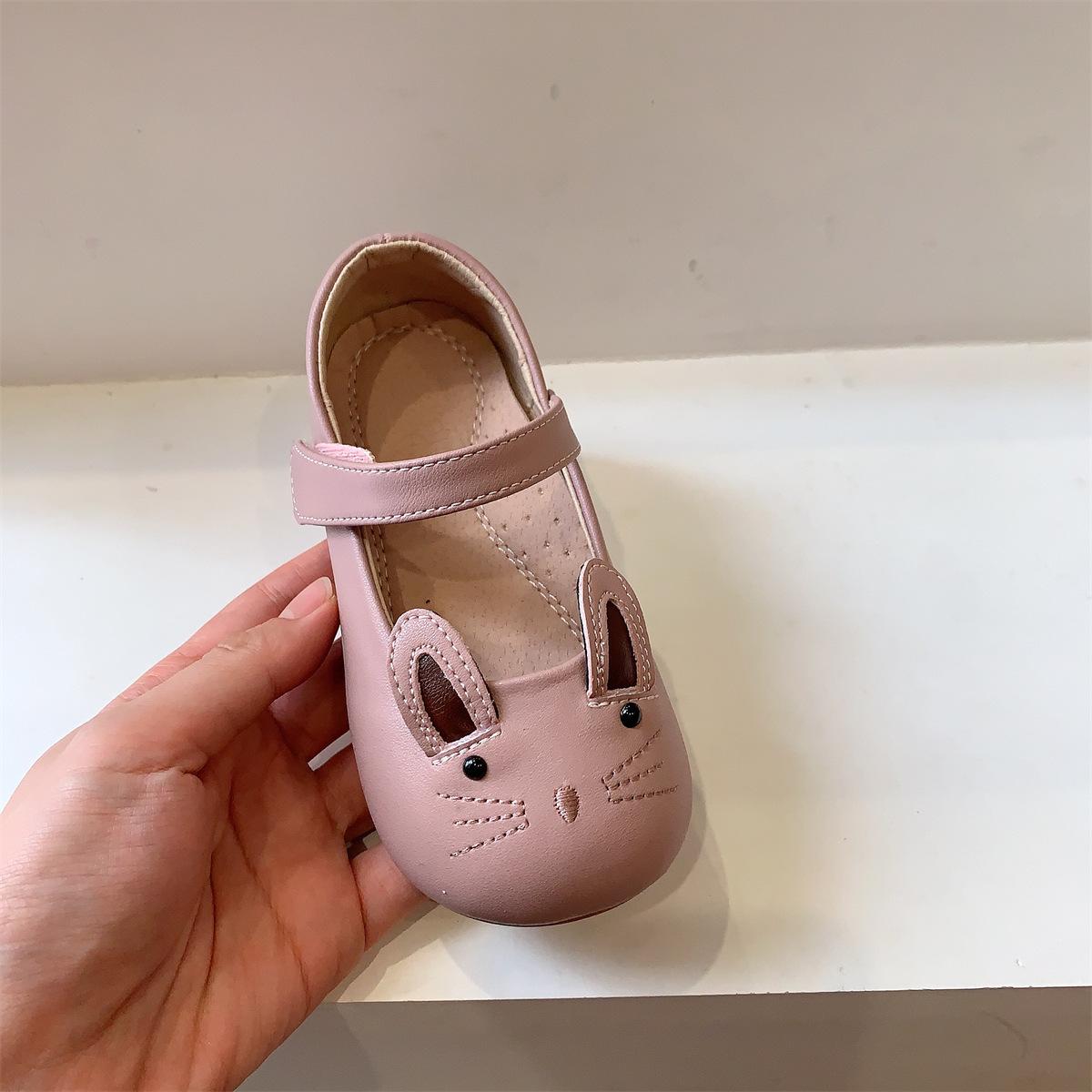 

Детская обувь для девочки, туфли принцессы, милые мультяшные кожаные туфли, детская обувь для ходьбы, туфли Мэри Джейн на мягкой подошве, туфли с неглубоким вырезом, повседневная обувь 30-insole19CM розовый