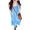 Niche design blue sleeveless vest dress children's summer new French holiday dress