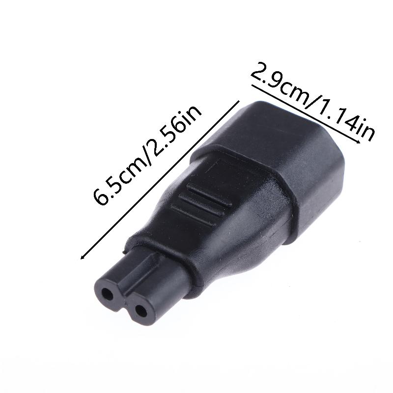 

2PCS IEC 320 C14 to C7 Power Adapter – Female to Male Socket Converter for PC, Monitor, Printer & More, Safe 250V