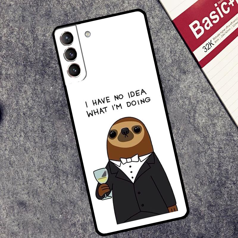 Sloth Cute Animal Case For Samsung Galaxy S26 S25 Ultra S20 S21 S22 S23 S24 Ultra S10 Plus S25 FE Cover Coque