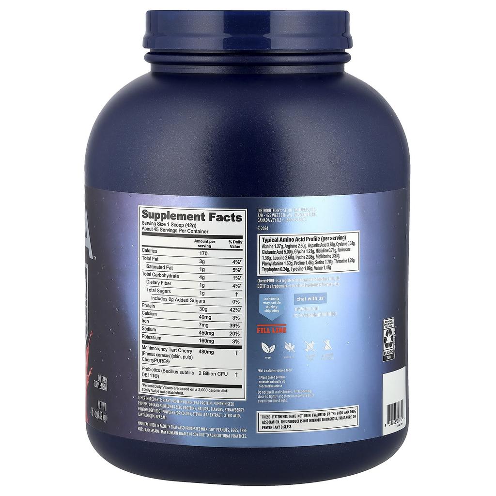 Sport, Plant-Based Premium Protein, Berry, 1.89Kg (4Lb 3Oz)
